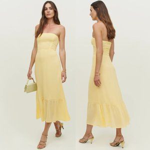 NWT Reformation Arta Dress in Zest / Yellow